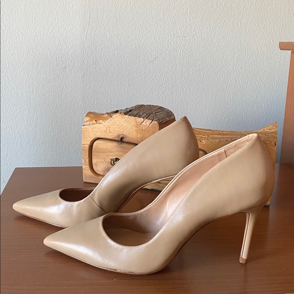 Schutz Lou High Stiletto Light Beige Pump - Picture 3 of 8